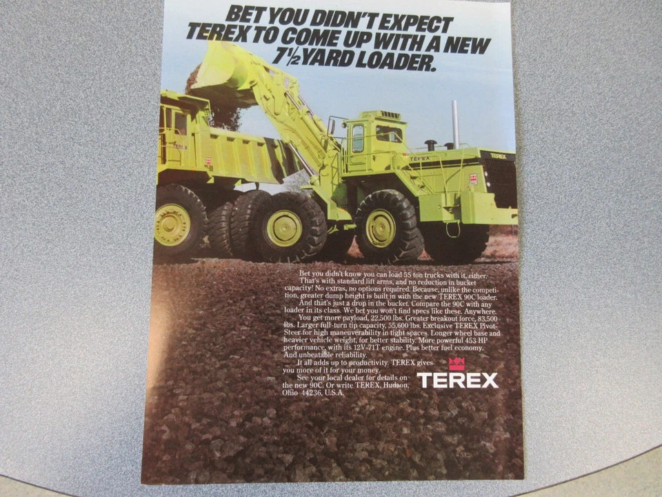Terex 90C Wheel Loader Literature 3 pieces - Image 3 of 4