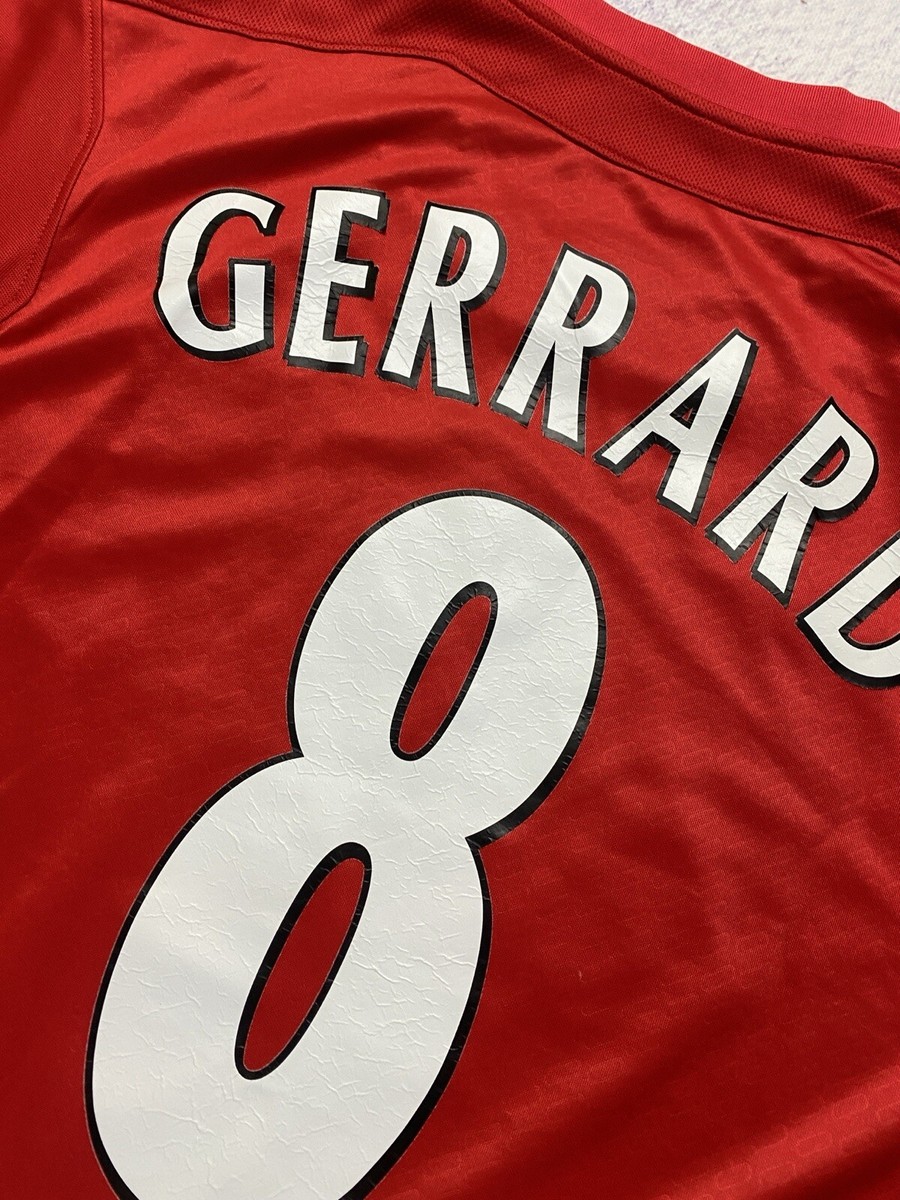 Reebok Liverpool Soccer Jersey 2005 Gerrard 8 Final Istanbul Reebok Liverpool Soccer Jersey 2005 Gerrard 8 Final Istanbul