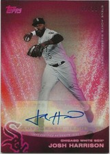 2022 Topps x Steve Aoki Party JOSH HARRISON Pink Autograph Auto 02/10 White Sox