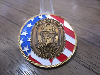 USN USS PINCKNEY DDG 91 Challenge Coin #905Q