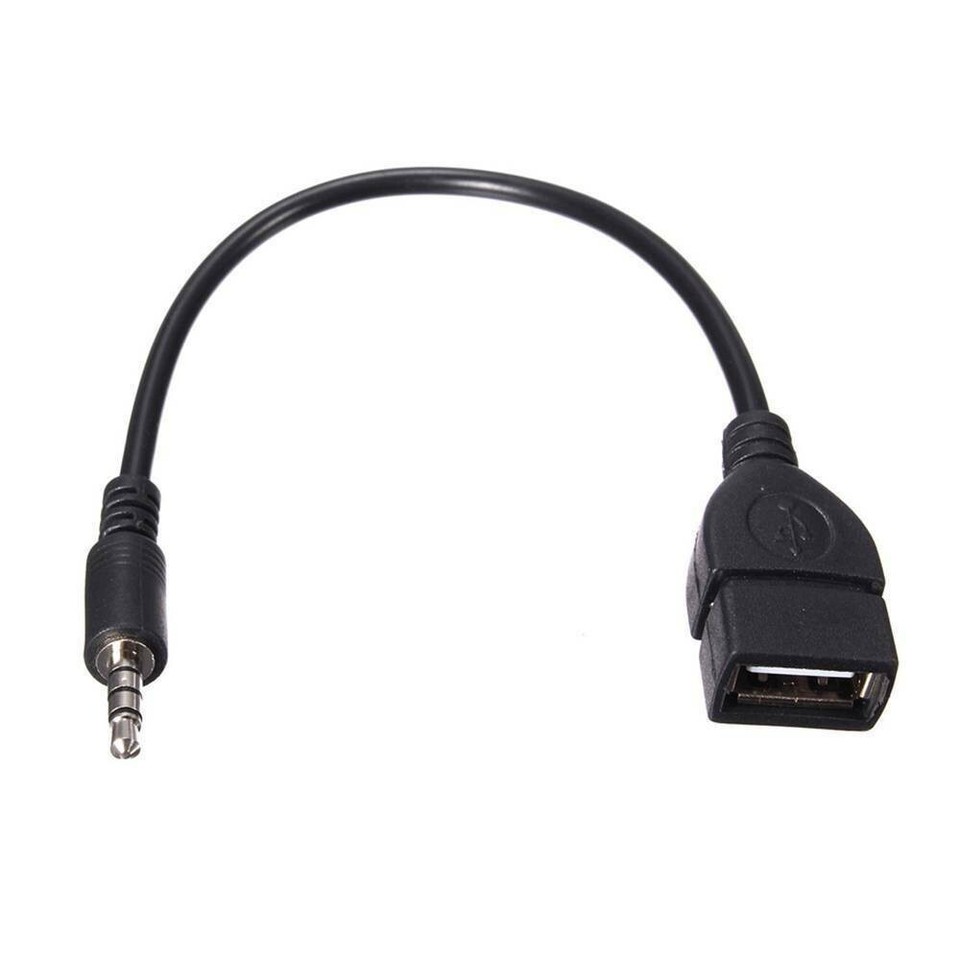 USB Female Type AUX Audio Plug Adapters Cable Extension Cord in ABS