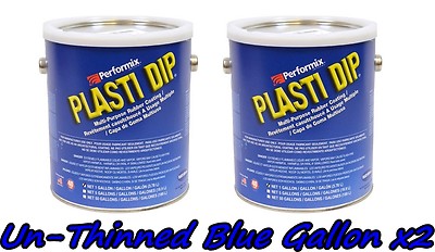 2 Gallons Blue UNTHINNED Performix Plasti Dip Concentrate FULL STRENGTH
