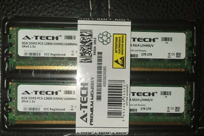 A-TECH DDR3 Ram Premium Memory ECC-Registered 16Gb 8x2 1600Mhz