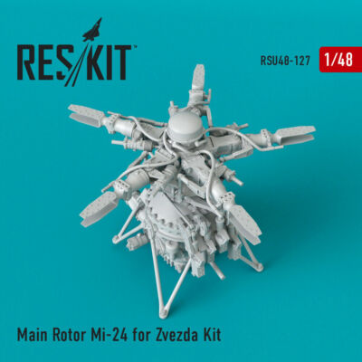 1/48 ResKit RSU48-0127 Main Rotor Mi-24V upgrade set 3D printed