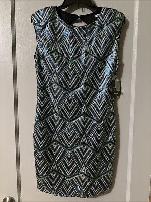 charlotte russe silver sequin dress Charlotte Russe Strapless Cocktail Party Silver Sequin Dress #RO1-5050 Size M