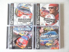 LOT OF 4 Nascar Thunder 2002 2003 CAR Sony PlayStation 1 PS1 Complete CIB TESTED