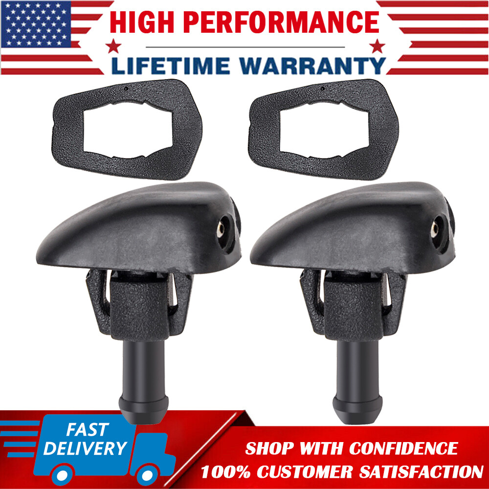 2x Car Window Windshield Wiper Washer Nozzle Water Spray Jet - Foto 6