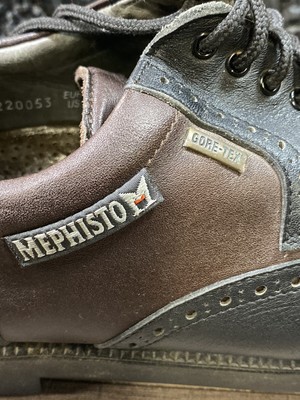 Mephisto Wingtip GTX Waterproof Golf Cleats Shoes Black  display picture 1