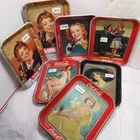 VINTAGE COCA COLA Serving Trays (7) '30s '40s '50s '60s Good/Great Condition