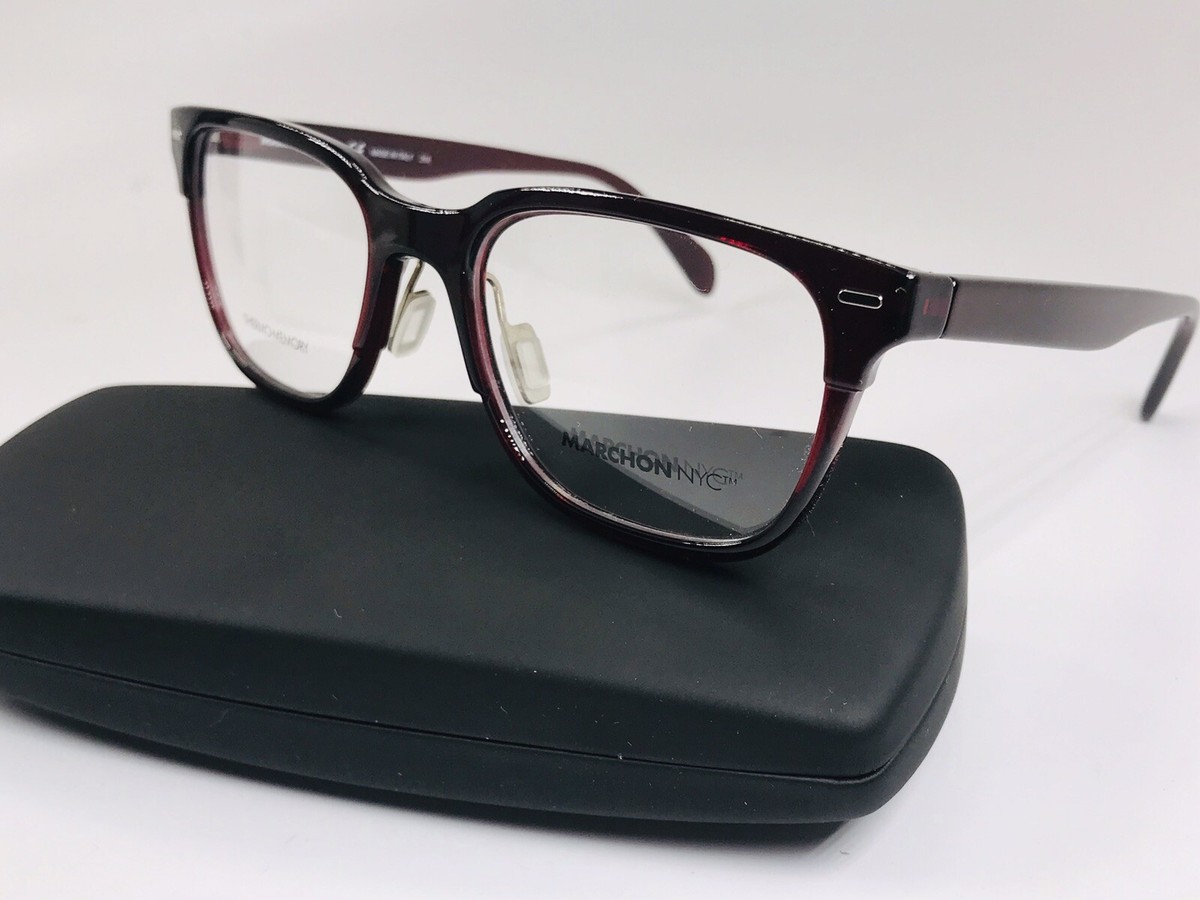 New MARCHON NYC M-5802 604 Burgundy Eyeglasses 53mm with  display picture 1