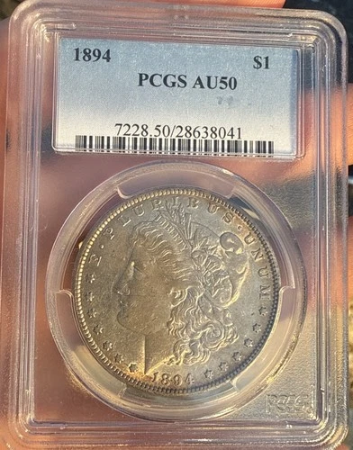 1894 $1 PCGS AU50 - Morgan Dollar - Key Date