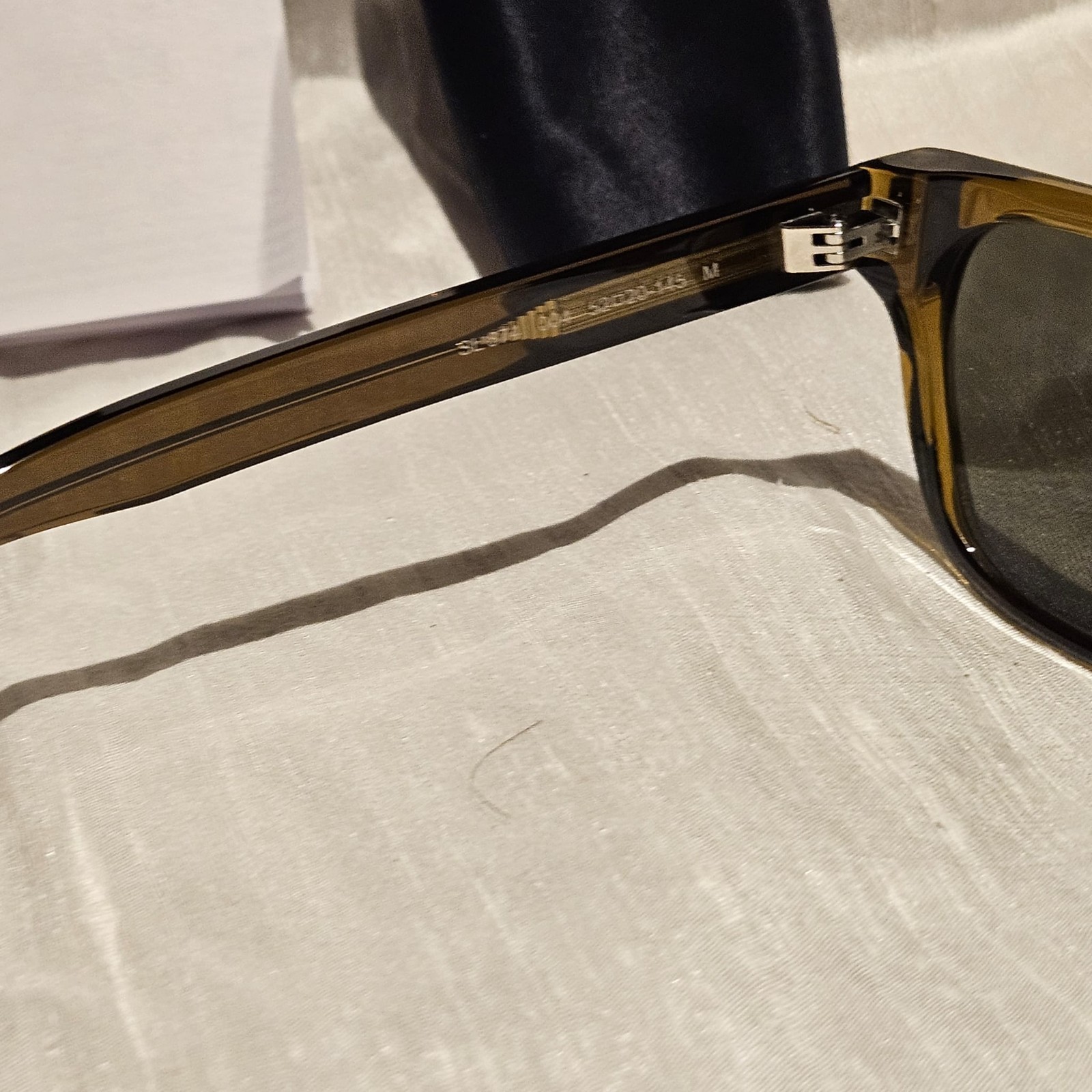 Saint Laurent SL 874-004 Original Brown Acetate Unisex Sunglasses thumbnail 3