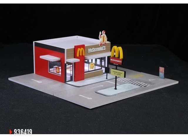 Black Box Diorama MO936419 1/64 diorama mcdonald's mit Beleuchtung