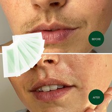 50PCS Hair Removal Paper Double Sided Cold Wax Strips Body Depilatory Patch Skin