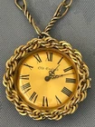 VINTAGE OLD ENGLAND SWISS MADE MECHANICAL FOB / POCKET WATCH AND CHAIN.  WORKING