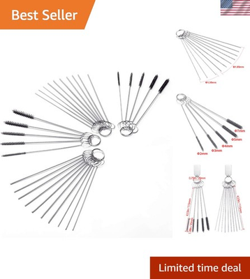 #ad #ad 30 Piece Carb Cleaning Brushes amp; Needles Ultimate Tool for Blocked Passages $9.99
