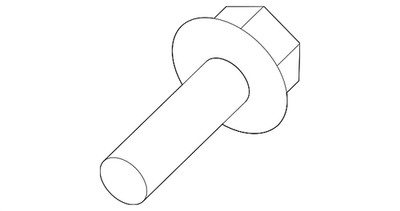 Genuine Nissan Suspension Cross-Member Bolt 54459-EN12D
