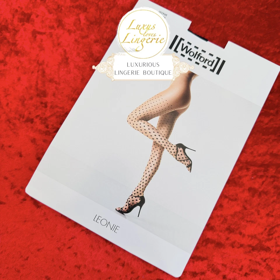 Medias Leonie de Wolfor XS X pequeñas negras a lunares Foto 2 de 4