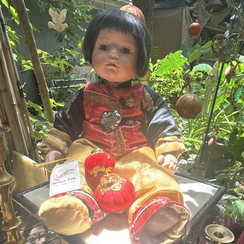 Duck House Heirloom Dolls Boy Doll Asian/Pacific Islander Outfit Vinyl 2000