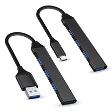 USB 3.0 Type-C HUB 4 Port Splitter High Speed Data Transfer for Laptop PC