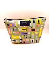 CLINIQUE x kate spade Green Makeup Cosmetic Bag, Travel Toiletry Pouch