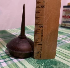 ❤️Vintage PFAFF Tin ROUND Oil Can Sewing Machine Oil USA Long Spout