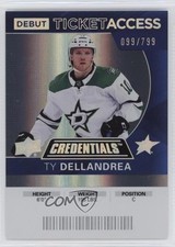 2021 Upper Deck Credentials 2020-21 Debut Ticket Access 99/799 Ty Dellandrea z6b