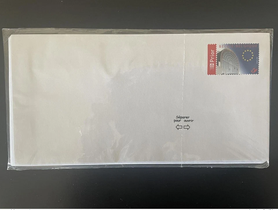 PAP Belgique lot de 10 enveloppes Prior pré-affranchies entiers postaux 2004 - Photo 2/2