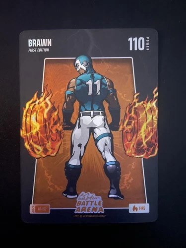 2026 Bo Jackson Battle Arena Aj Brown Brawn Fire Battlefoil #BF-152