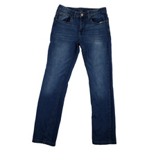 Buffalo David Bitton Evan Boys Size 16 Blue Slim Straight Fit Denim Jeans Pants