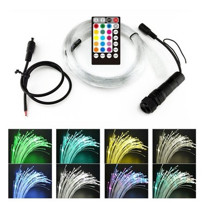LED Auto Dach Decke Headliner Star Light Kit 60pcs Fiber Optic Fernbedienung*