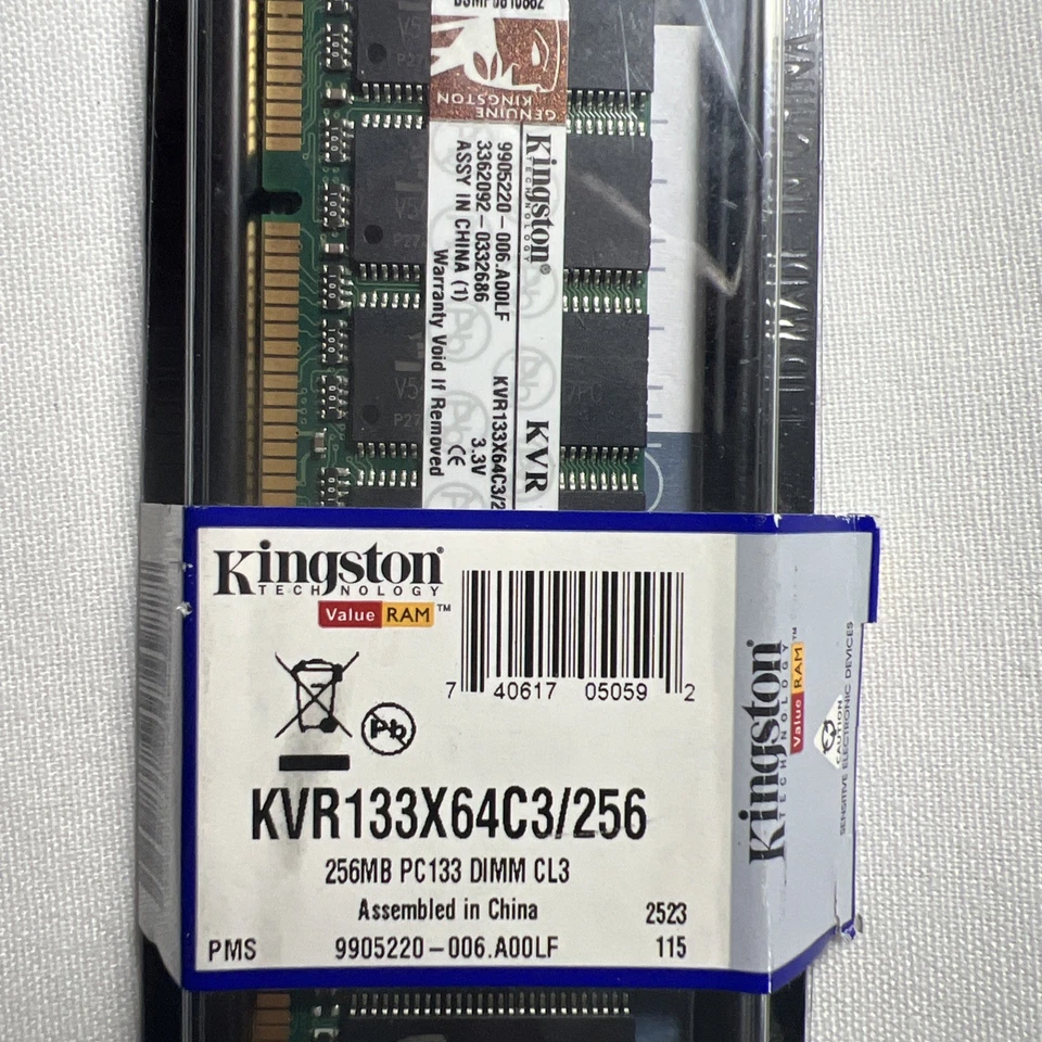 KVR133X64C3/256 Kingston 256MB PC133 DIMM CL3 3.3V - Image 3 of 4