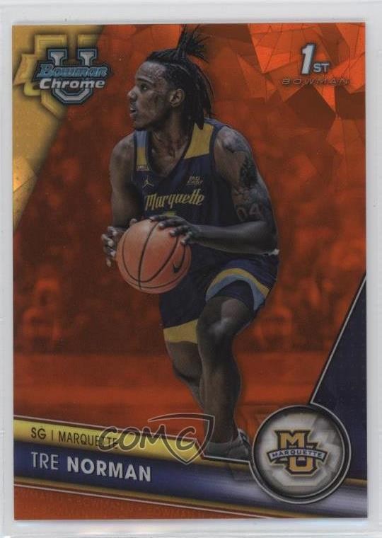 2023-24 Bowman U Chrome Sapphire Orange 20/25 Tre Norman #87 5lz