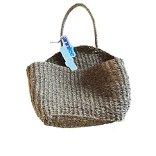 Natural Seagrass wall hanging basket Boho decorative