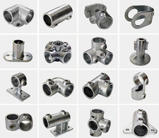 Galvanised Key Clamp Handrail System Pipe Connector Q Fitting Railing Steel Tube