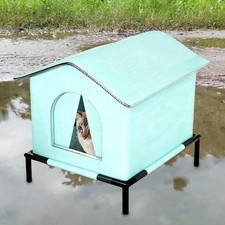 Outdoor Cat House Protection Elevated Feet Cat Tent for Winter Patio Outside