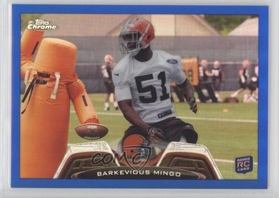2013 Topps Chrome Blue Refractor 73/199 Barkevious Mingo #106 Rookie RC x0y
