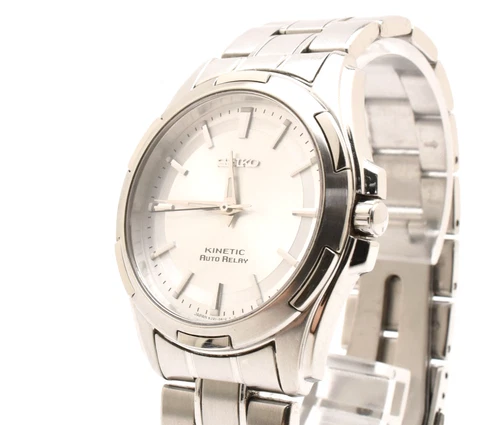 [NEAR MINT] Vintage SEIKO Kinetic Auto Relay 5J21-0A10 Men's Watch From Japan