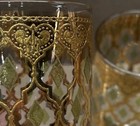 6 Culver Valencia Gold Gilded Filigree Lowball Rock Glasses 22K MCM Barware  — photo 10