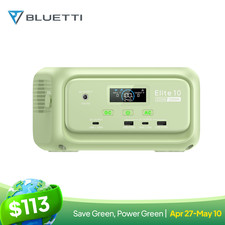 BLUETTI Elite 10 Mini Green 128Wh Portable Power Station for Outage Emergency