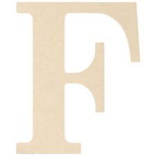 MDF Classic Font Wood Letters  Numbers 9.5 F