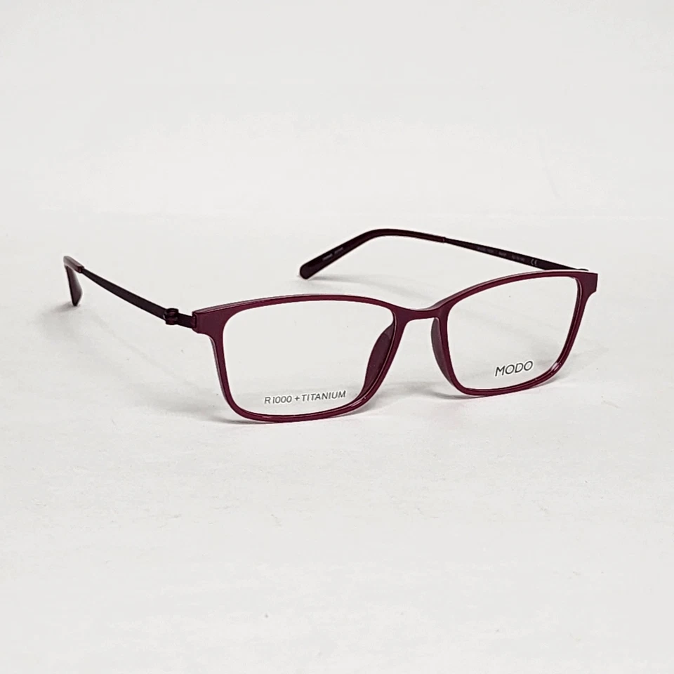 Óculos ovais femininos MODO 7020 ultraleve titânio em framboesa | 52mm - Imagem 3 de 4