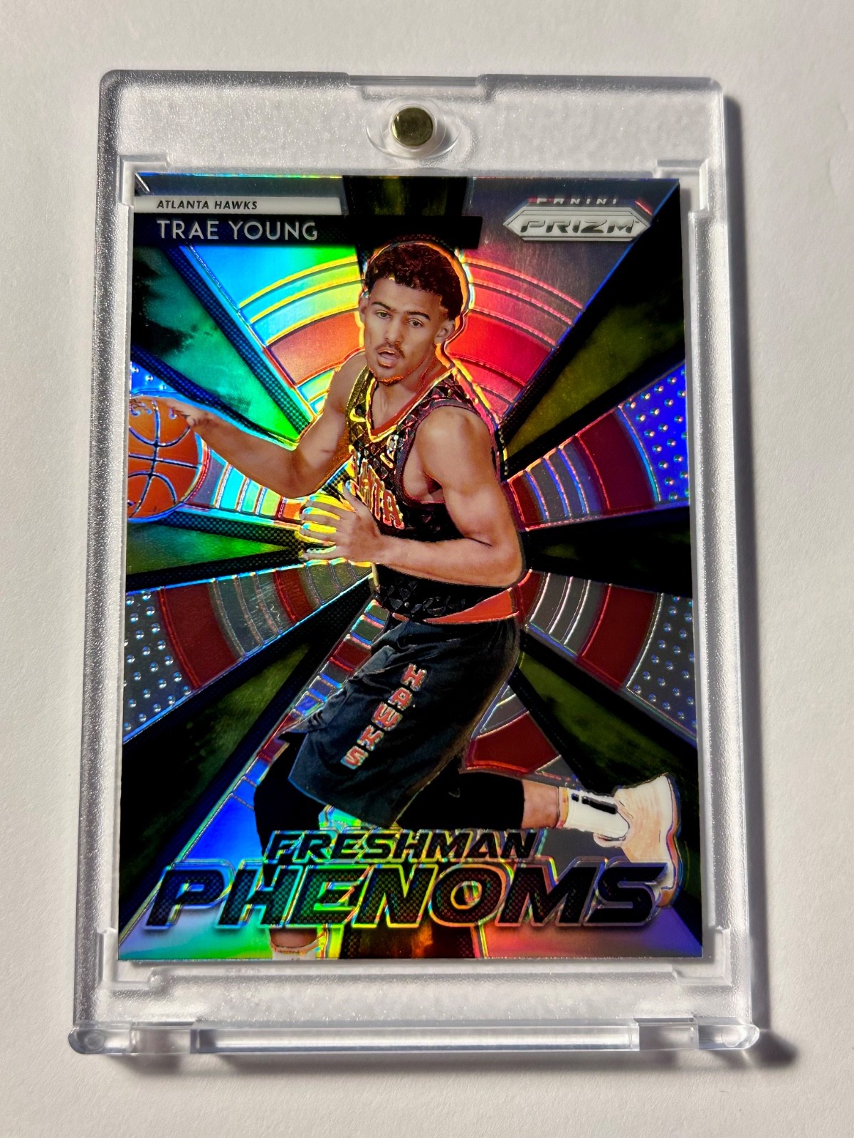 Trae Young 2018-19 Panini  Prizm SILVER ROOKIE CARD FRESHMAN PHENOMS HAWKS SP