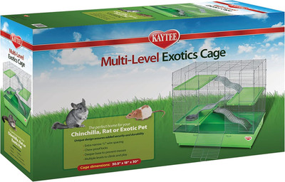 My First Home Multi-Level Exotics Habitat for Pet Chinchillas, Rats, Degus, Suga