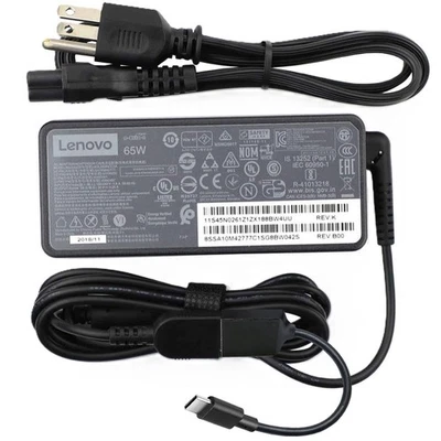 UPBRIGHT® OEM 65W USB Type C AC Adapter or Cable for Lenovo ThinkPad Yoga Flex Miix Laptop