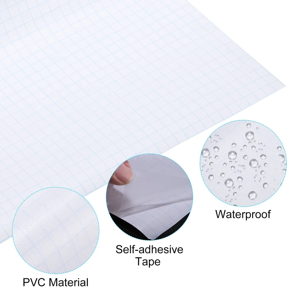 196.9x17.7" Kontakt Papier Mattiert PVC Wasserfest Selbstklebend Klar - Bild 3 von 4