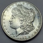 1888 S U.S. Silver Morgan Dollar - AU Cleaned