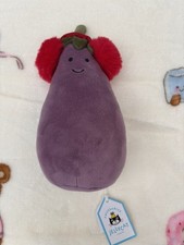 Jellycat Toastie Vivacious Red Aubergine, Retired, NEW with Tags