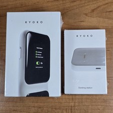 Ryoko Pro High-Speed Portable 4G LTE Wi-Fi Router w/ Docking Station SEALED