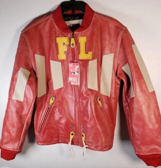 Nueva Chaqueta Bomber DIESEL Vintage Cuero Dxd-22-L01 Talla Pequeña — Chaqueta DIESEL Foto 2 de 4